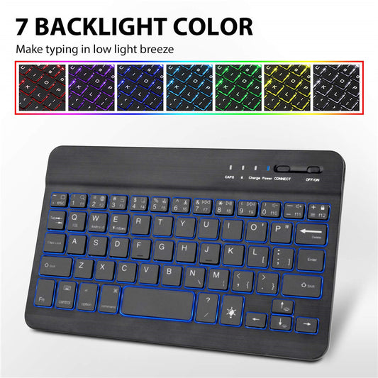 Wireless Bluetooth Keyboard and Mouse Combo for Tablet & PC – Slim External Keyboard Set