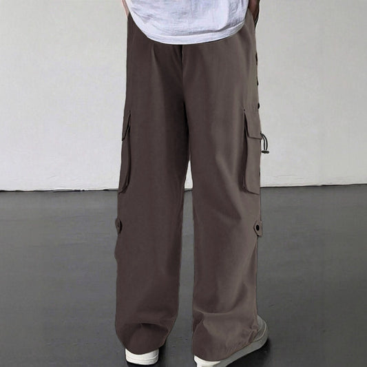 Men’s Quick-Dry Loose Straight-Leg Casual Trousers