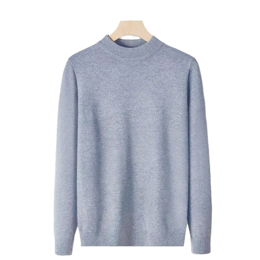 Men’s Slim Fit Knitted Base Layer Pullover – Comfortable Everyday Casual Knit Top