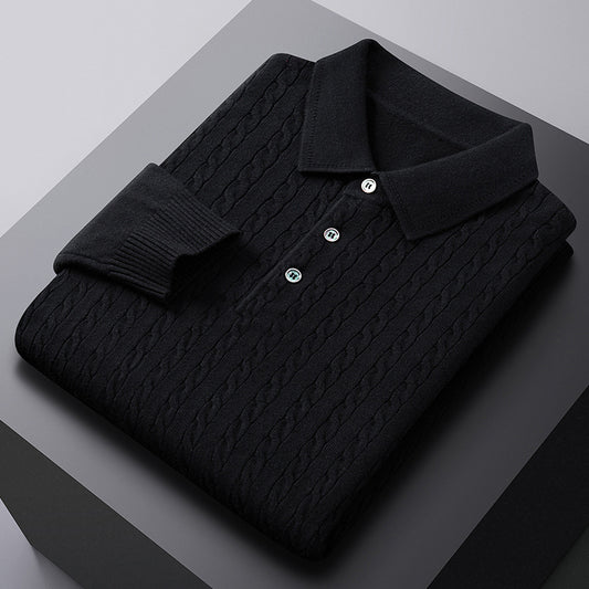 Slim Fit Long Sleeve Casual Pullover for Spring & Autumn