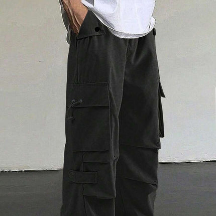 Men’s Quick-Dry Loose Straight-Leg Casual Trousers