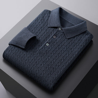 Slim Fit Long Sleeve Casual Pullover for Spring & Autumn