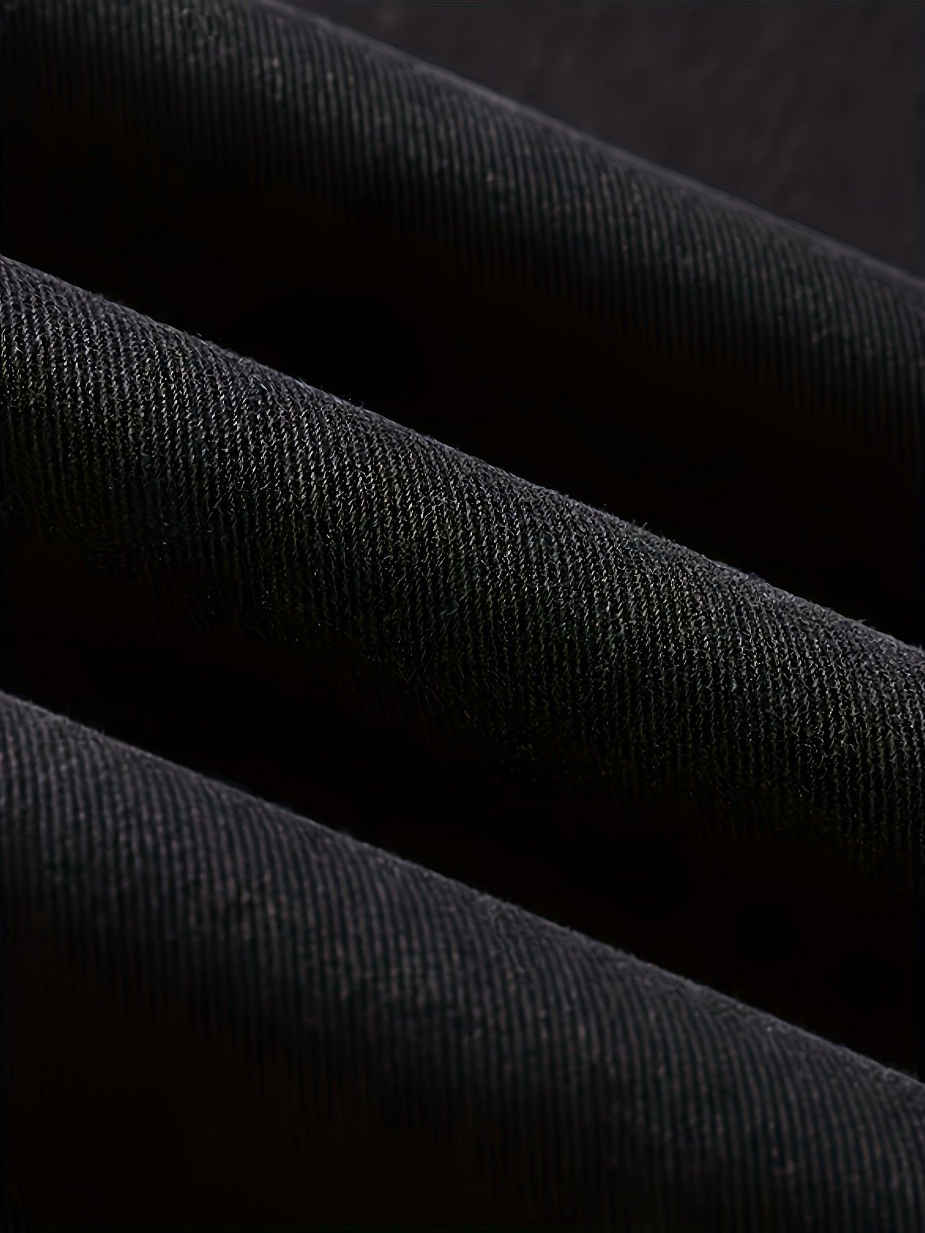 Men's Black Simple All-matching Jeans