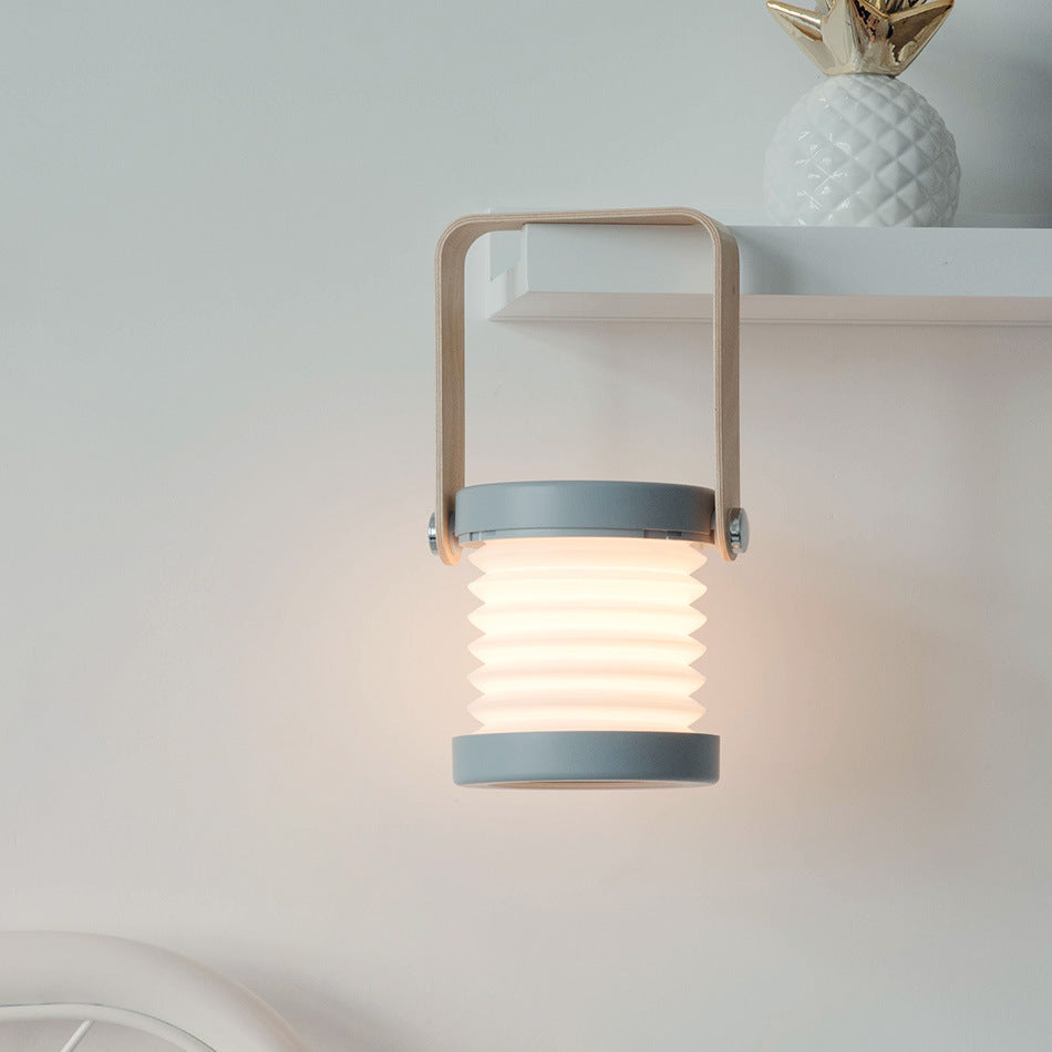 Foldable Touch Dimmable LED Reading Night Light – USB Rechargeable Portable Lantern Lamp | Adjustable Brightness Home Decor Table Lamp