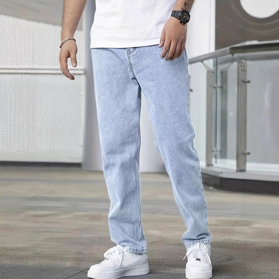 Youth Slim Jeans for Men — Trendy Casual Wear