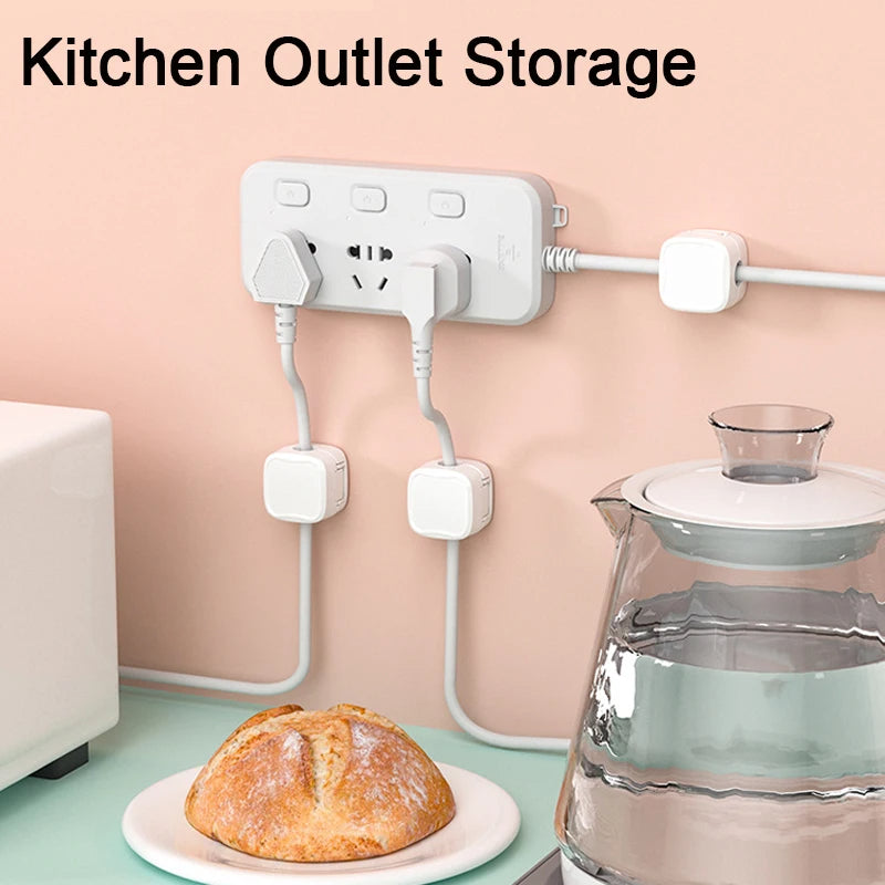 Magnetic Cable Clip Organizer – Under Desk Wire Management Holder, Adhesive Cord Keeper for USB, Charger & Office Cables