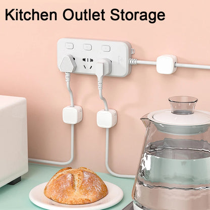 Magnetic Cable Clip Organizer – Under Desk Wire Management Holder, Adhesive Cord Keeper for USB, Charger & Office Cables