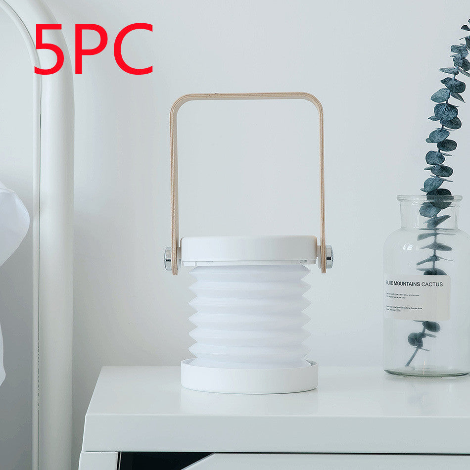 Foldable Touch Dimmable LED Reading Night Light – USB Rechargeable Portable Lantern Lamp | Adjustable Brightness Home Decor Table Lamp