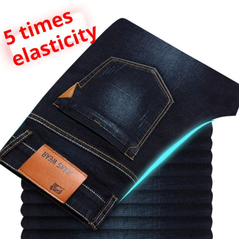 Super-stretch Thin Elastic Men's Jeans