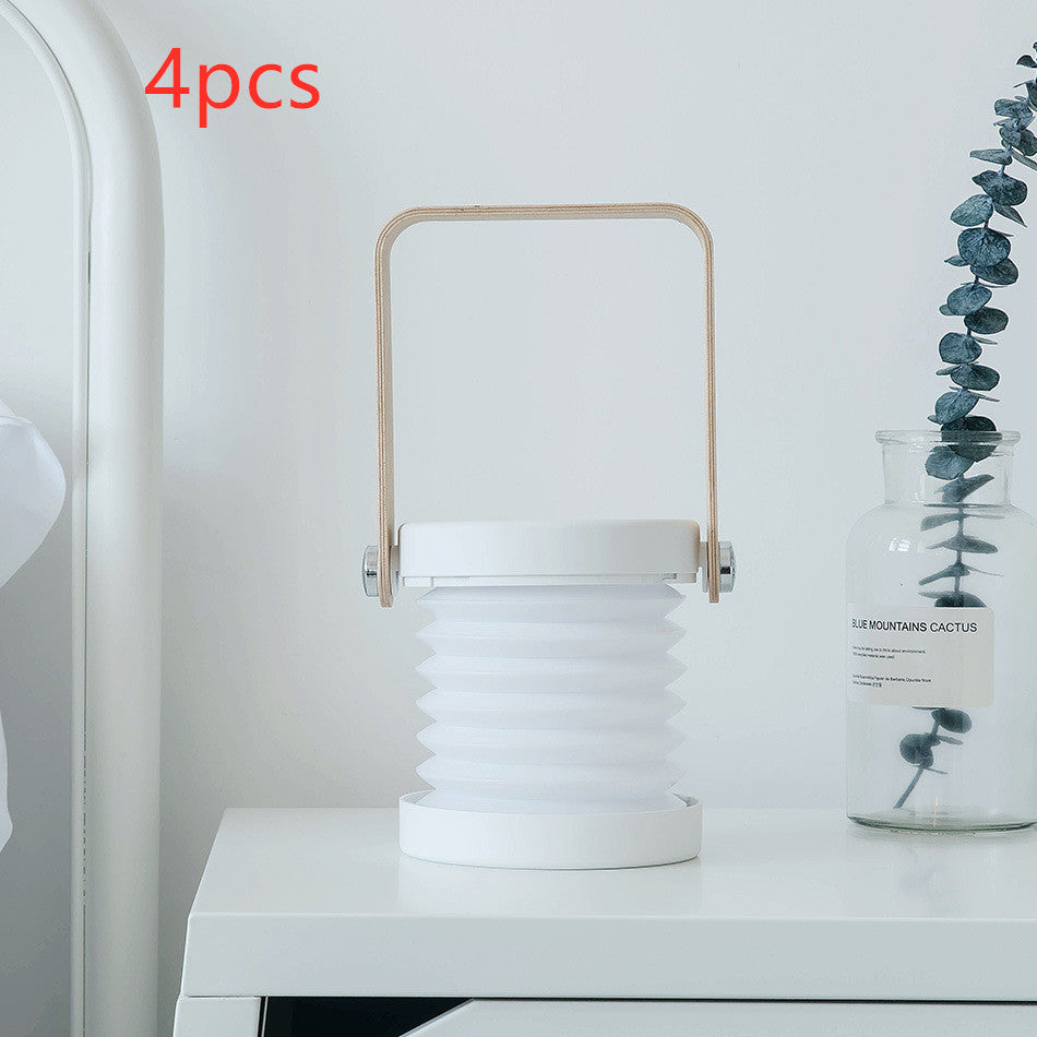Foldable Touch Dimmable LED Reading Night Light – USB Rechargeable Portable Lantern Lamp | Adjustable Brightness Home Decor Table Lamp