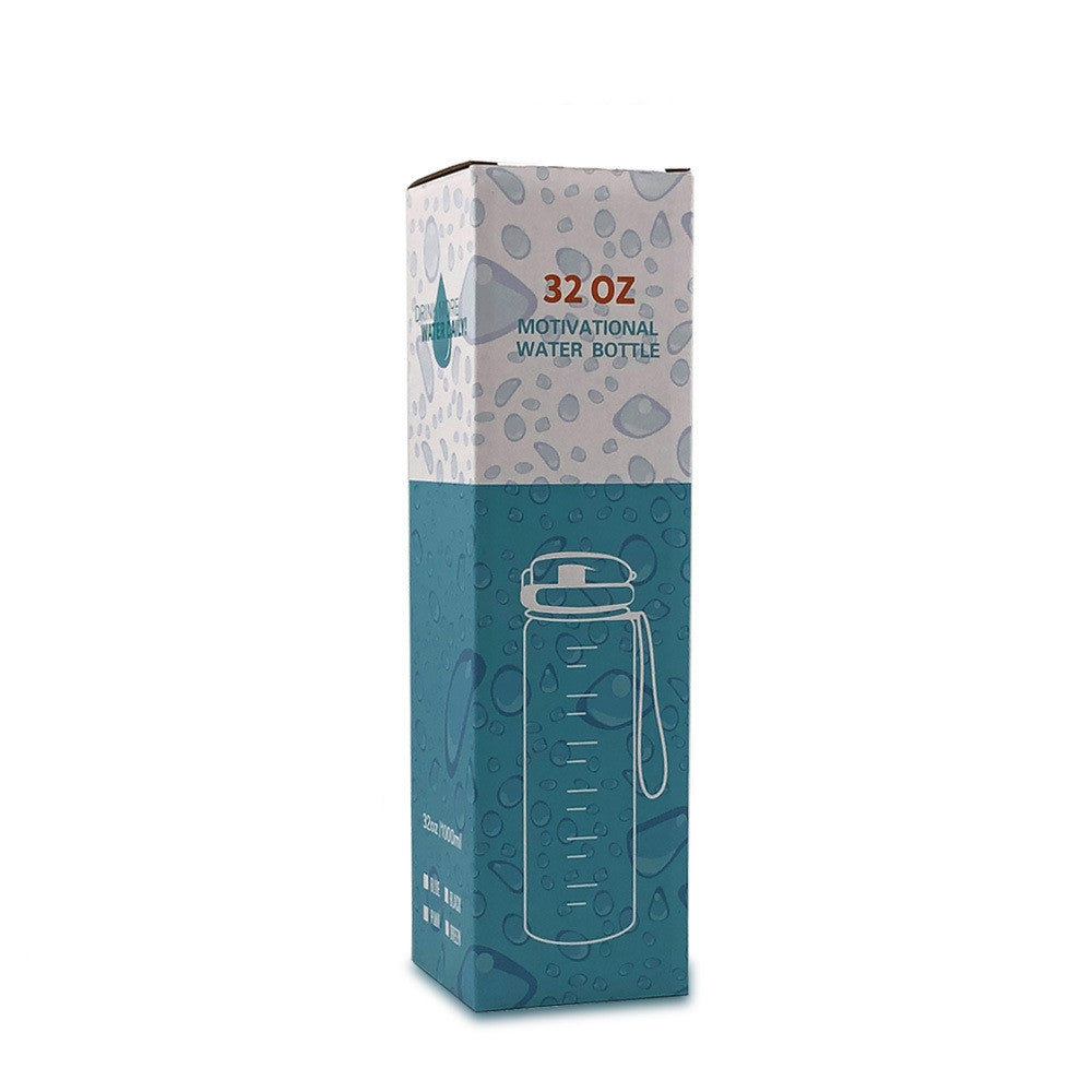 1L Motivational Water Bottle with Time Marker