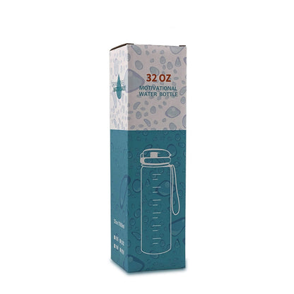 1L Motivational Water Bottle with Time Marker
