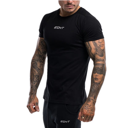 Men’s Casual Slim-Fit Cotton Round-Neck T-Shirt