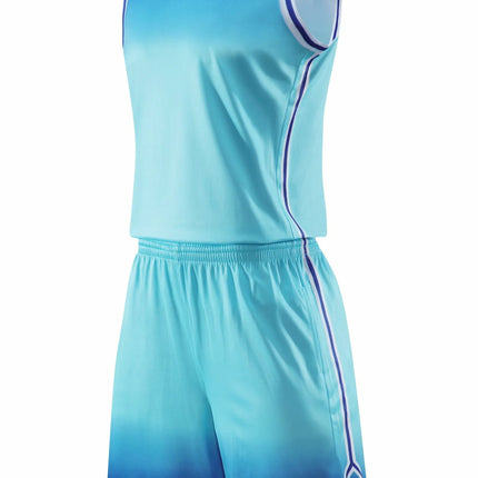 Gradient Basketball Jersey Uniform – Breathable Sweat-Absorbent Sports Jersey for Kids & Adults