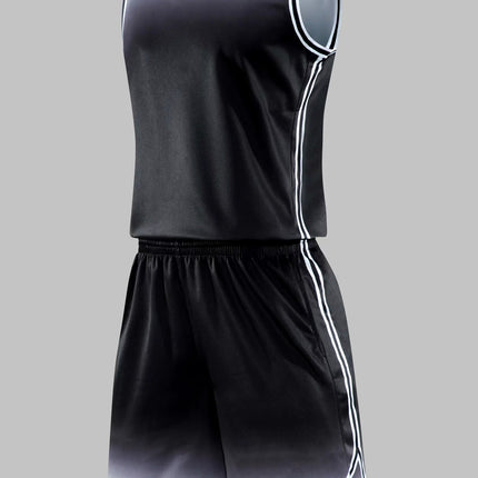 Gradient Basketball Jersey Uniform – Breathable Sweat-Absorbent Sports Jersey for Kids & Adults