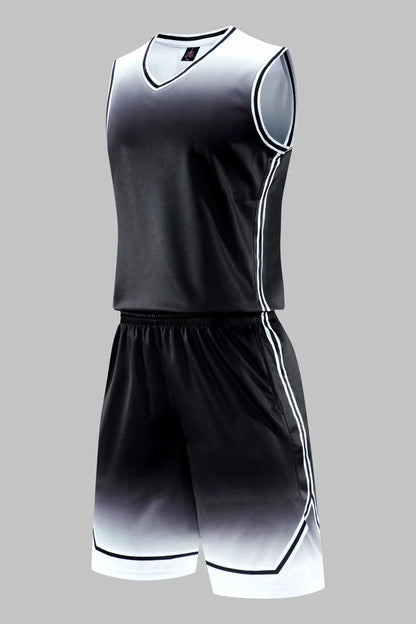 Gradient Basketball Jersey Uniform – Breathable Sweat-Absorbent Sports Jersey for Kids & Adults