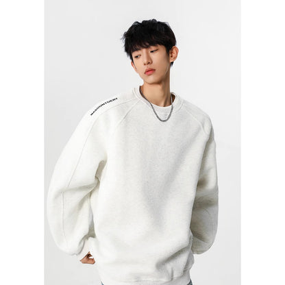 American Style Hoodie Men's Loose Round Neck Jacket