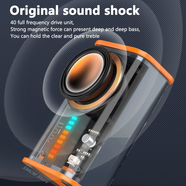 K07 Transparent Cyberpunk Wireless Bluetooth Speaker