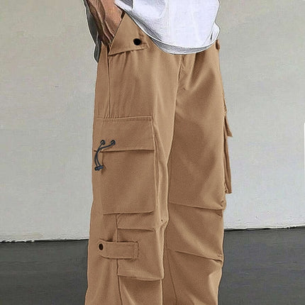 Men’s Quick-Dry Loose Straight-Leg Casual Trousers