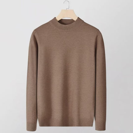 Men’s Slim Fit Knitted Base Layer Pullover – Comfortable Everyday Casual Knit Top