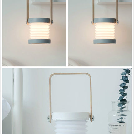 Foldable Touch Dimmable LED Reading Night Light – USB Rechargeable Portable Lantern Lamp | Adjustable Brightness Home Decor Table Lamp