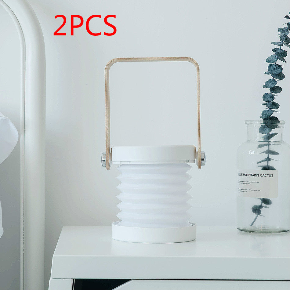 Foldable Touch Dimmable LED Reading Night Light – USB Rechargeable Portable Lantern Lamp | Adjustable Brightness Home Decor Table Lamp