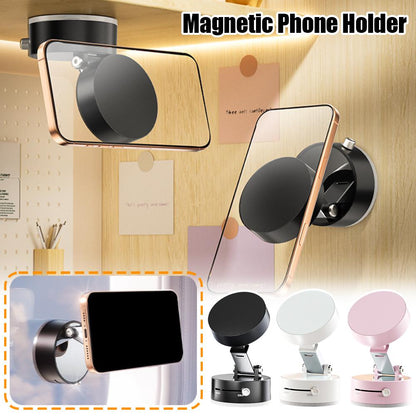 Foldable Magnetic Car Phone Holder – Vacuum Suction Cup Dashboard Mount for Hands-Free Navigation & Smartphones