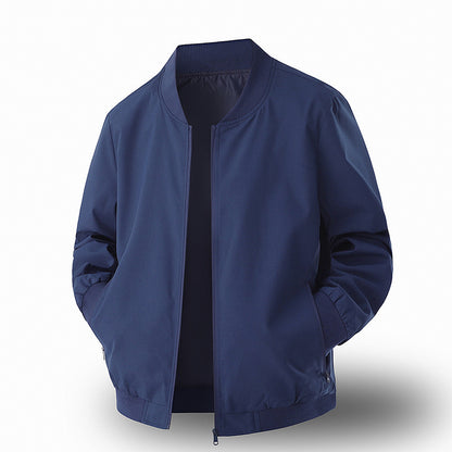 Men’s Spring Casual Jacket – Basic & Trendy Long Sleeve Outerwear with Side Pockets