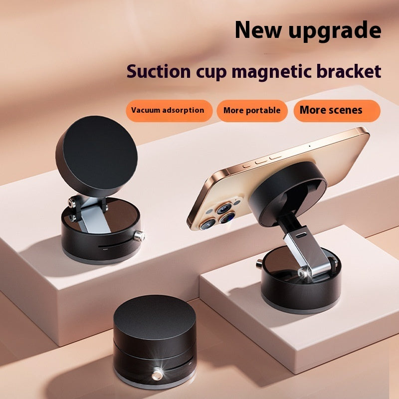 Foldable Magnetic Car Phone Holder – Vacuum Suction Cup Dashboard Mount for Hands-Free Navigation & Smartphones
