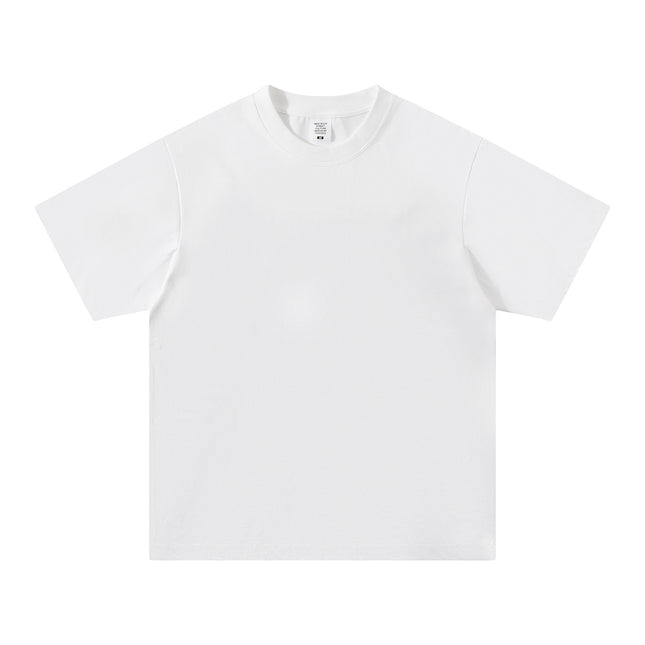 Men’s Solid Color Cotton T-Shirt – Casual Loose Fit Short Sleeve Everyday Tee