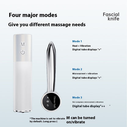 Electric Heated Fascia Knife Body Massager with Vibration & Lifting Comb