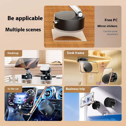 Foldable Magnetic Car Phone Holder – Vacuum Suction Cup Dashboard Mount for Hands-Free Navigation & Smartphones
