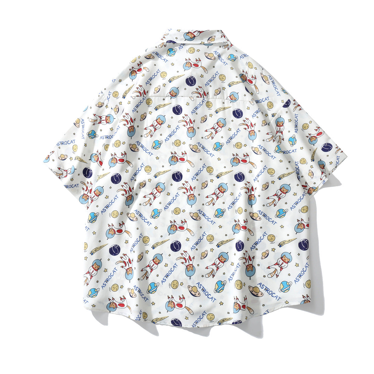 Unisex Full Print Cartoon Short Sleeve Shirt – Funny Graphic Casual Tee for Men & Women