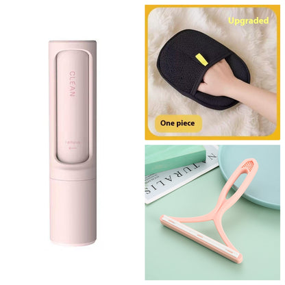 2-in-1 Reusable Pet Hair Remover & Self-Cleaning Lint Roller