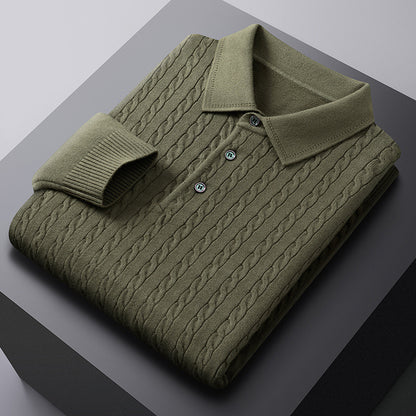 Slim Fit Long Sleeve Casual Pullover for Spring & Autumn