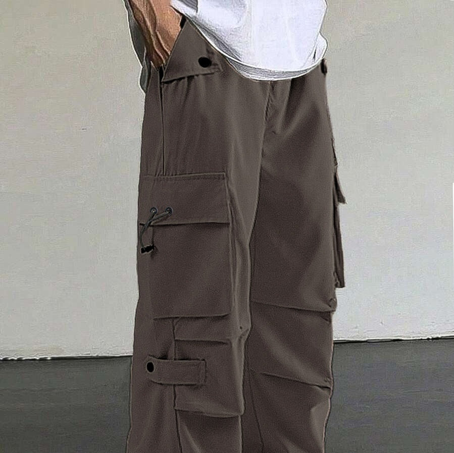 Men’s Quick-Dry Loose Straight-Leg Casual Trousers