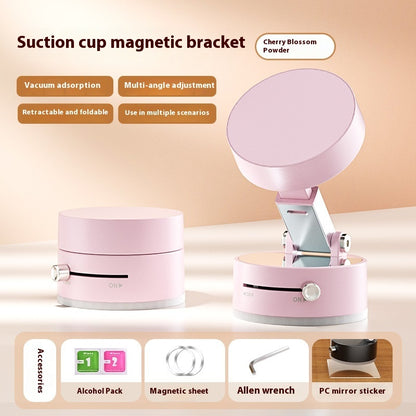 Foldable Magnetic Car Phone Holder – Vacuum Suction Cup Dashboard Mount for Hands-Free Navigation & Smartphones