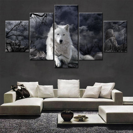 5-Piece Wolf Canvas Wall Art Set_1