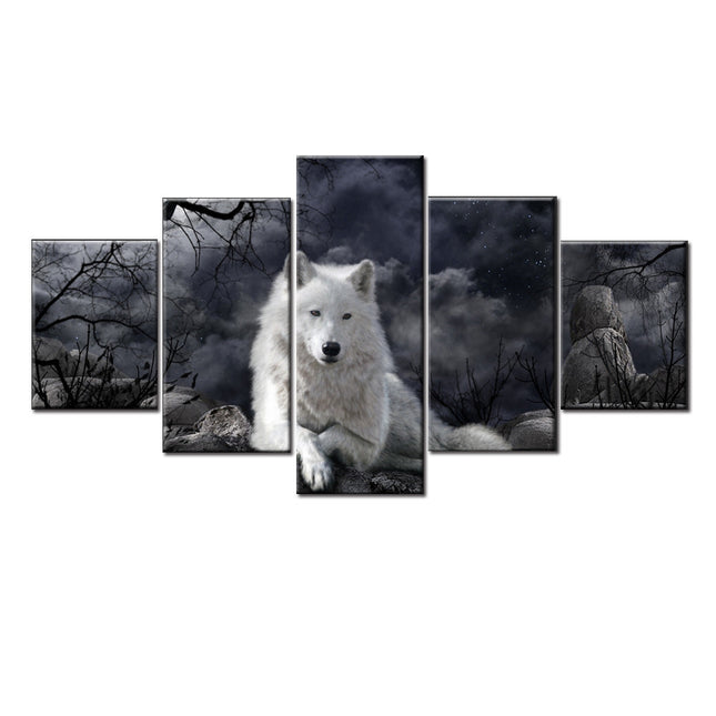 5-Piece Wolf Canvas Wall Art Set_2
