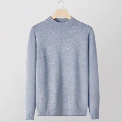Men’s Slim Fit Knitted Base Layer Pullover – Comfortable Everyday Casual Knit Top