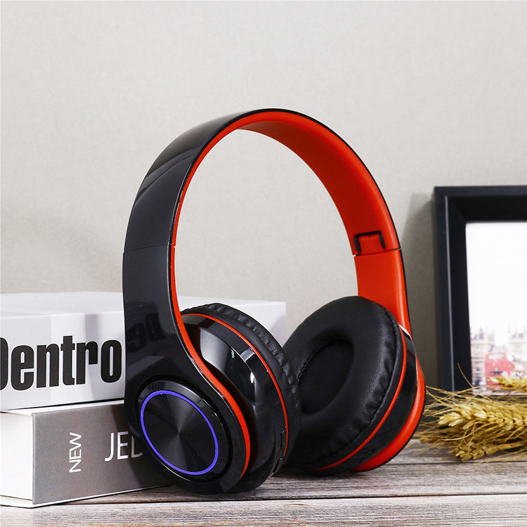 Wireless Bluetooth Headphones – Foldable LED Stereo Headset