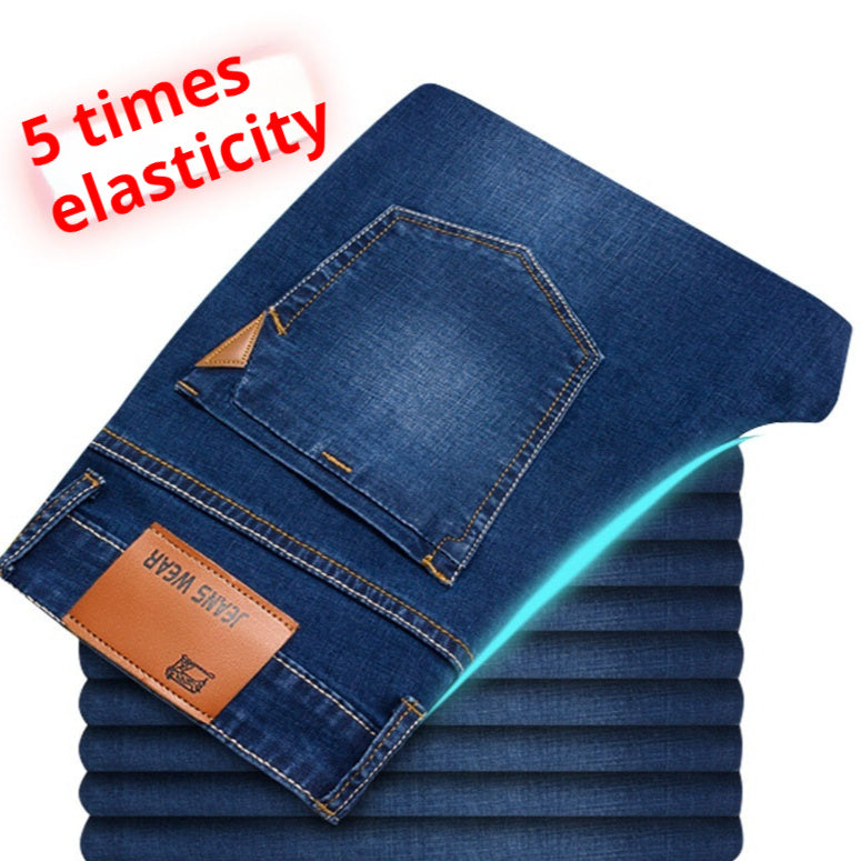 Super-stretch Thin Elastic Men's Jeans