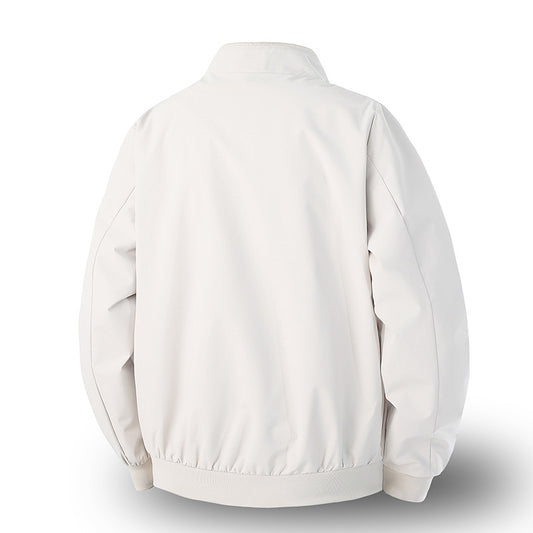 Men’s Spring Casual Jacket – Basic & Trendy Long Sleeve Outerwear with Side Pockets