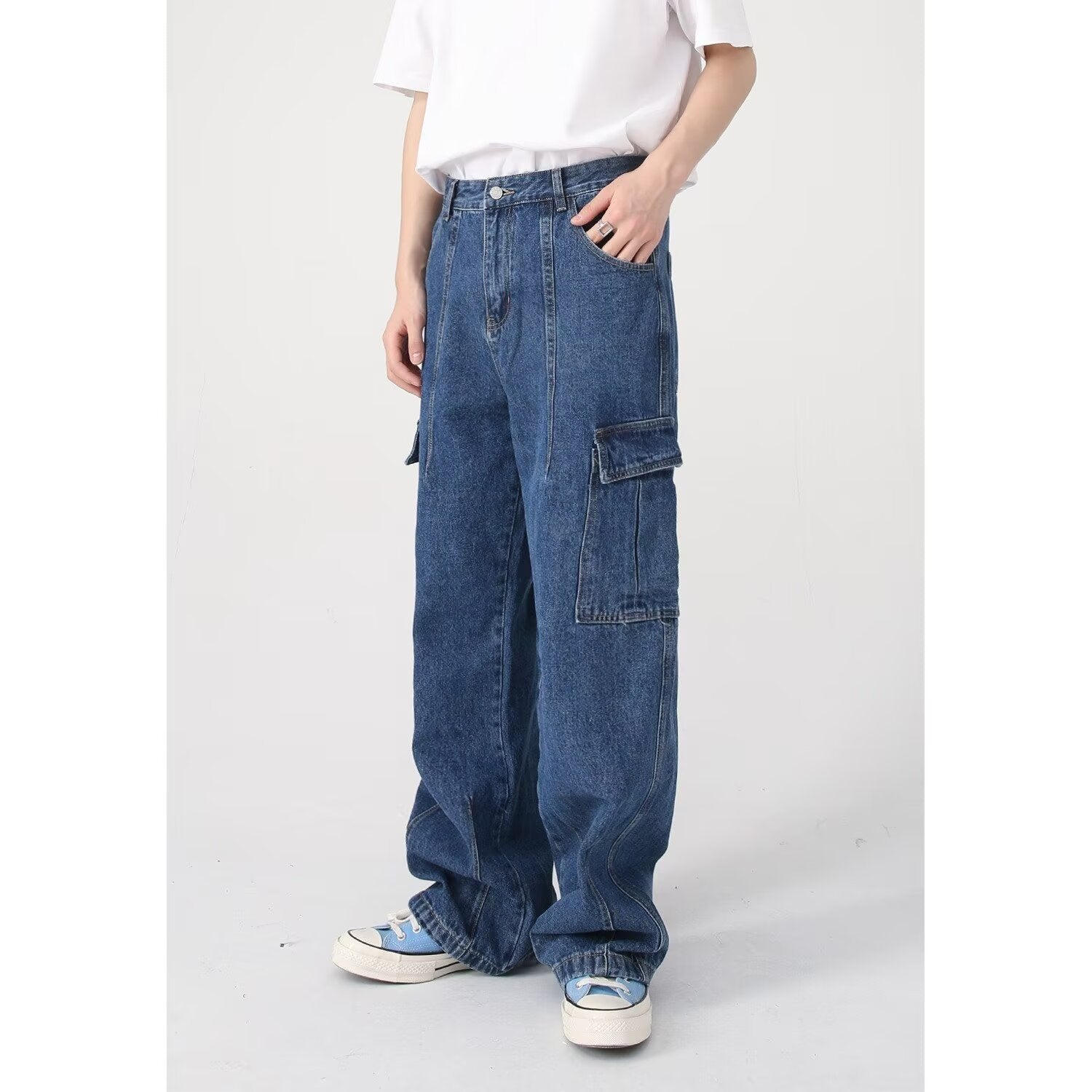 American Retro Loose Casual Workwear Jeans