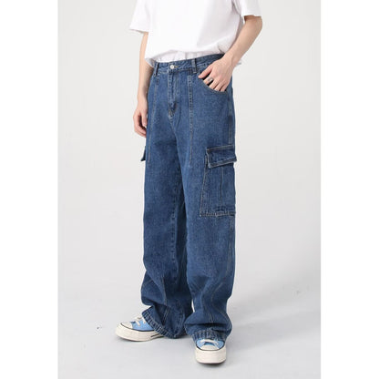 American Retro Loose Casual Workwear Jeans