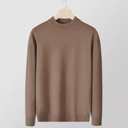 Men’s Slim Fit Knitted Base Layer Pullover – Comfortable Everyday Casual Knit Top