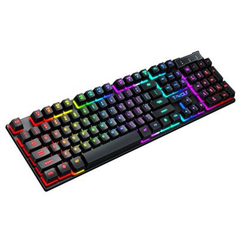 USB Luminous Wired Keyboard with Mouse