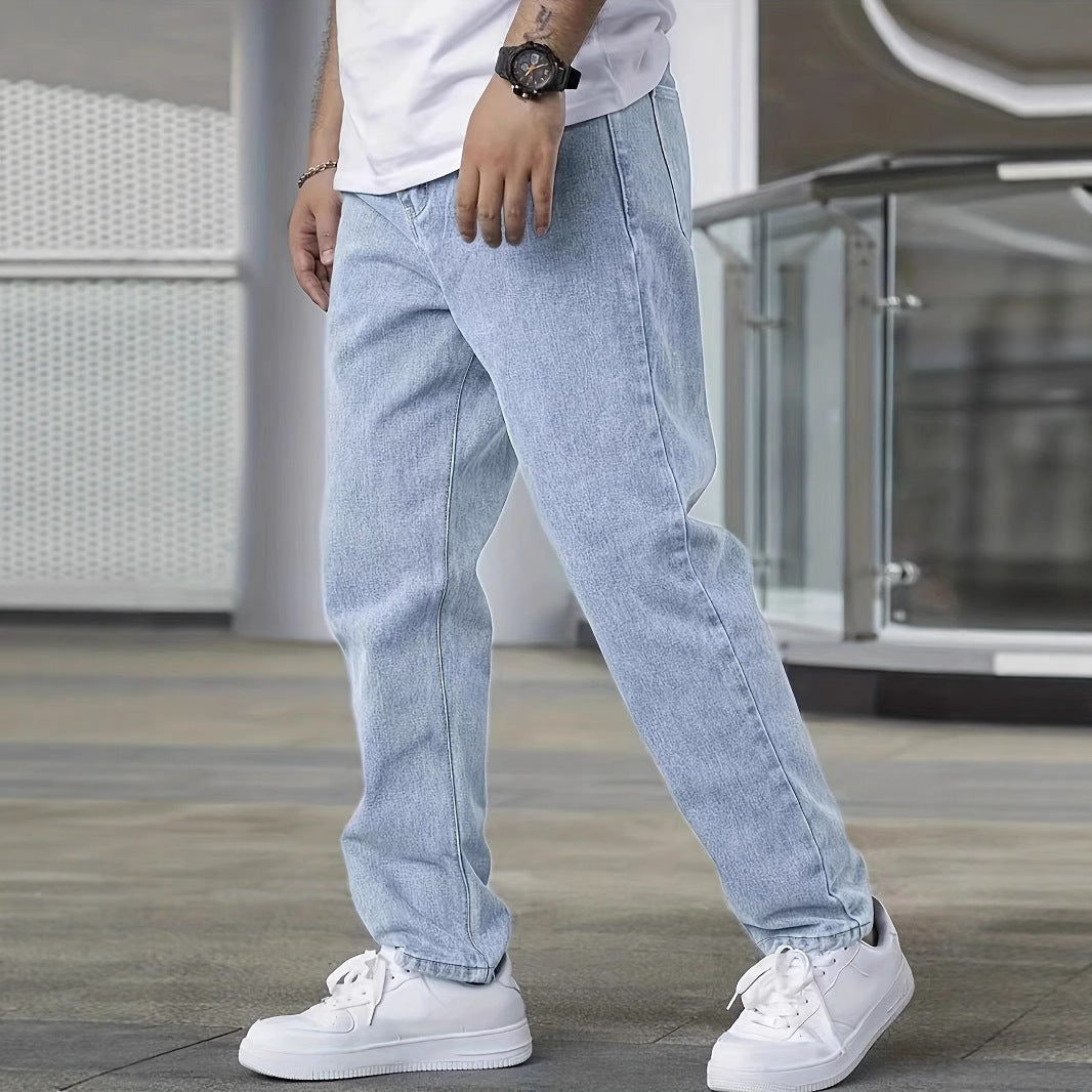 Youth Slim Jeans for Men — Trendy Casual Wear