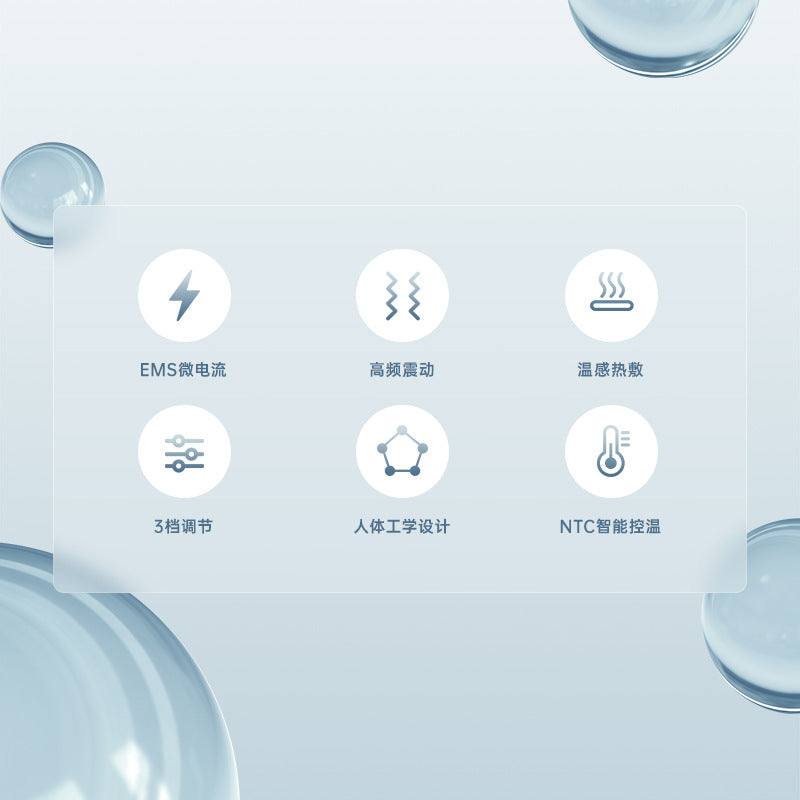 Electric Heated Fascia Knife Body Massager with Vibration & Lifting Comb