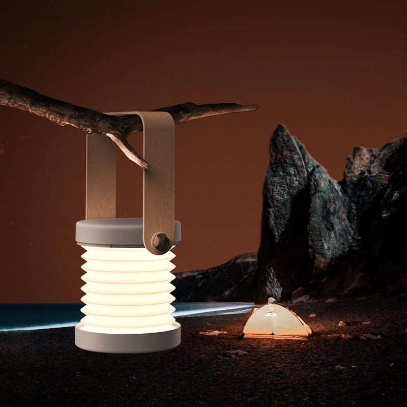 Foldable Touch Dimmable LED Reading Night Light – USB Rechargeable Portable Lantern Lamp | Adjustable Brightness Home Decor Table Lamp